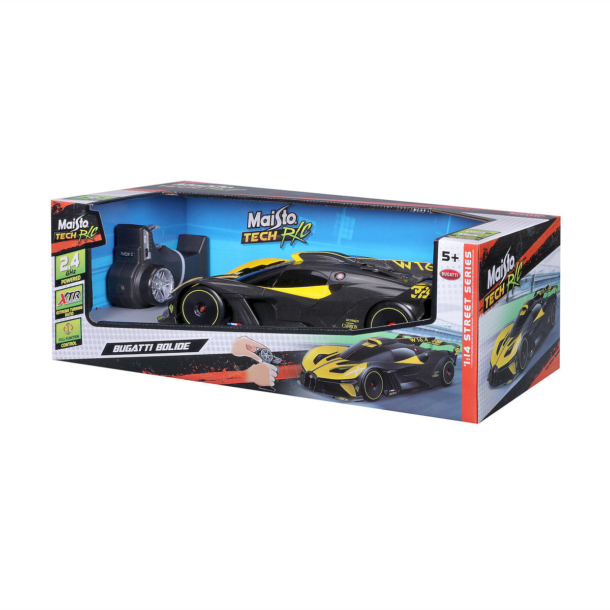 1:14 Rc - Bugatti Bolide Yellow (2.4Ghz,Usb Charger)