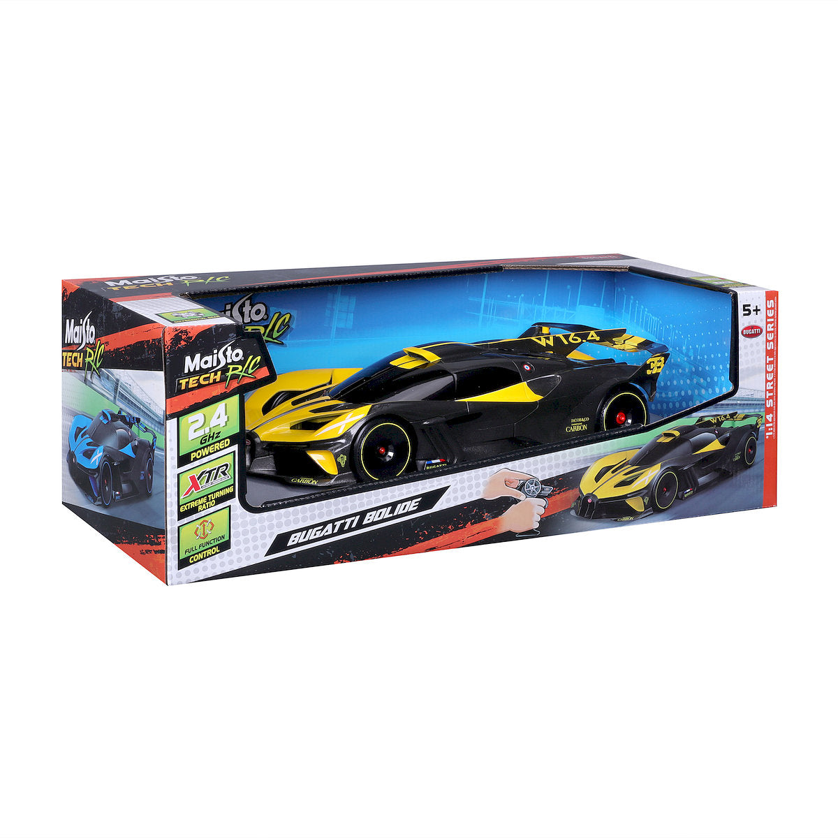 1:14 Rc - Bugatti Bolide Yellow (2.4Ghz,Usb Charger)