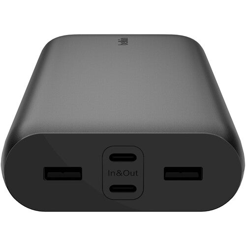 بيلكين - باور بانك - 26K - 32W PD - USB-C & USB-A - أسود