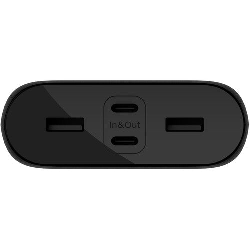 بيلكين - باور بانك - 26K - 32W PD - USB-C & USB-A - أسود
