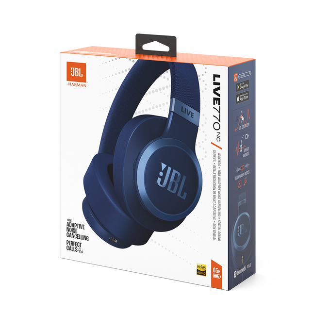 JBL LIVE 770NC Wireless Over-Ear Headphones Blue