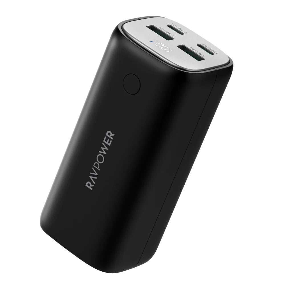Ravpower RP-PB208Pro 20000mAh GaN PD70W 4-Port Charger Black