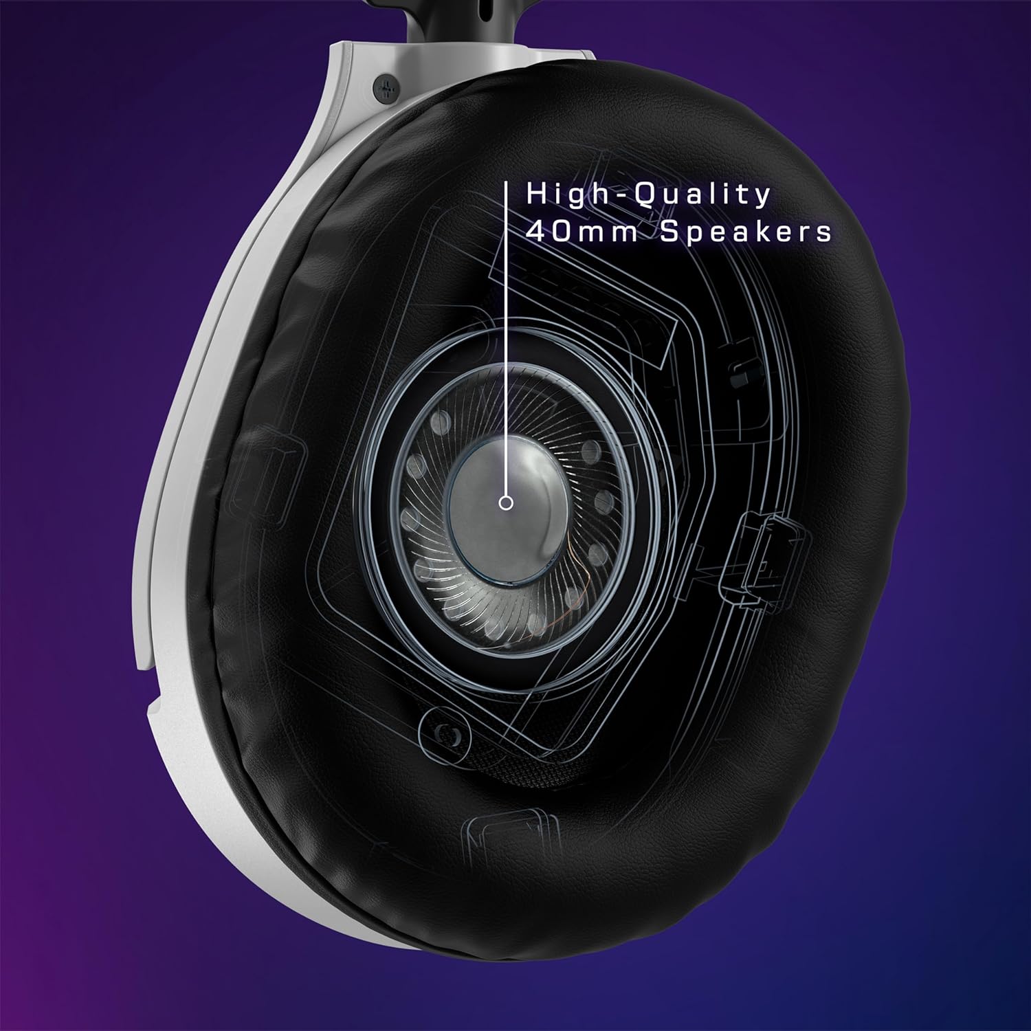 سماعة الألعاب Turtle Beach Recon 70P - أبيض