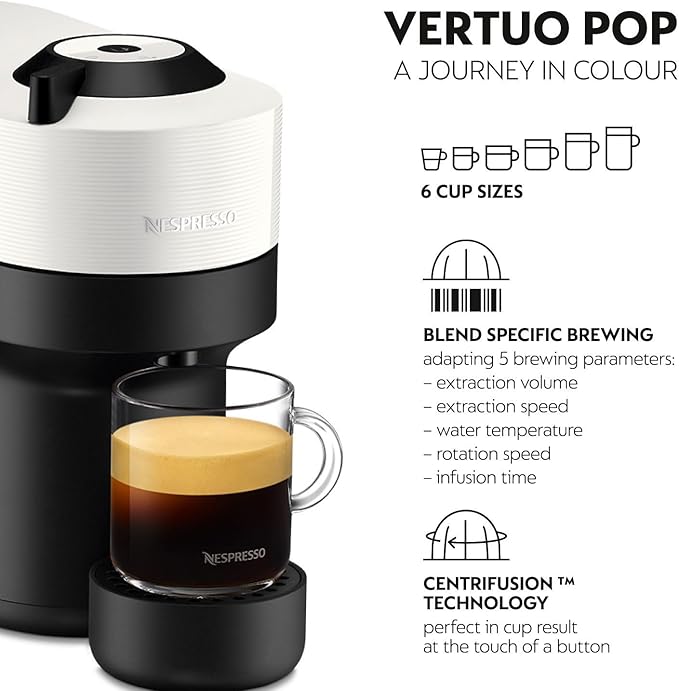 Nespresso VL Pop White + Aerocina Bundle