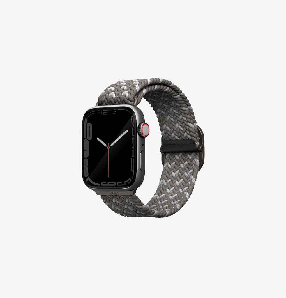 UNIQ ASPEN DESIGNER EDITION BRAIDED APPLE WATCH STRAP 45/44/42MM - PEBBLE GREY PEBBLE GREY