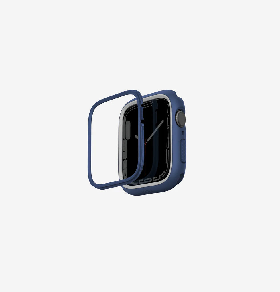 UNIQ MODUO APPLE WATCH CASE WITH INTERCHANGEABLE PC BEZEL 45/44MM - MARINE BLUE/GREY