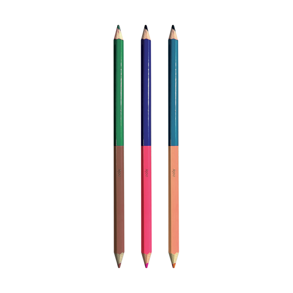 Ooly 2 Of A Kind Double Ended Colored Pencils Set Of 12