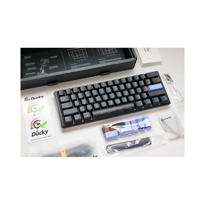 Ducky One 3 Classic Black/White Mini 60% Cherry Brown