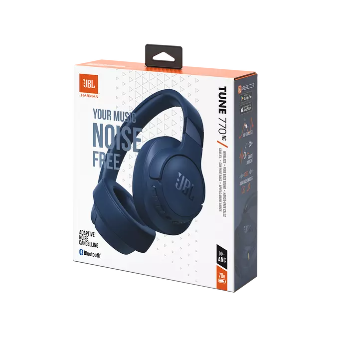 JBL Tune 770NC Over-Ear Headphones Blue