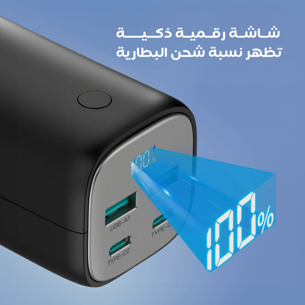 Ravpower RP-PB208Pro 20000mAh GaN PD70W 4-Port Charger Black