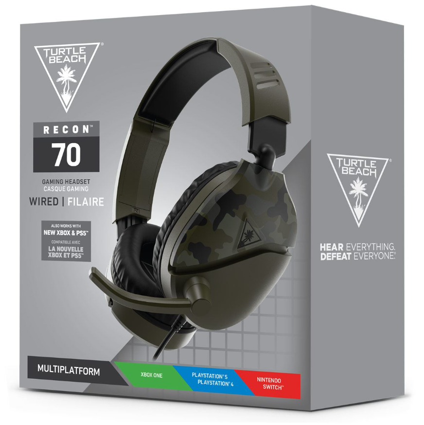 Turtle Beach EarForce Recon 70 Green Camo Gaming Headset (Multi)