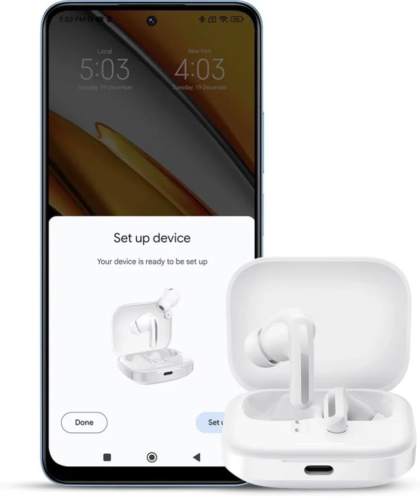 سماعات أذن Xiaomi Redmi Buds 5 داخلية BHR7631GL - باللون الأزرق السماوي