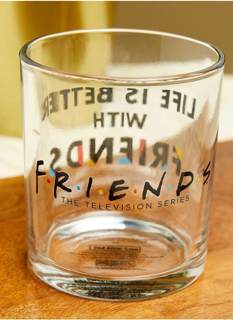 Halfmoon Bay Glass Tumbler Boxed 300Ml Friends Life Is Better