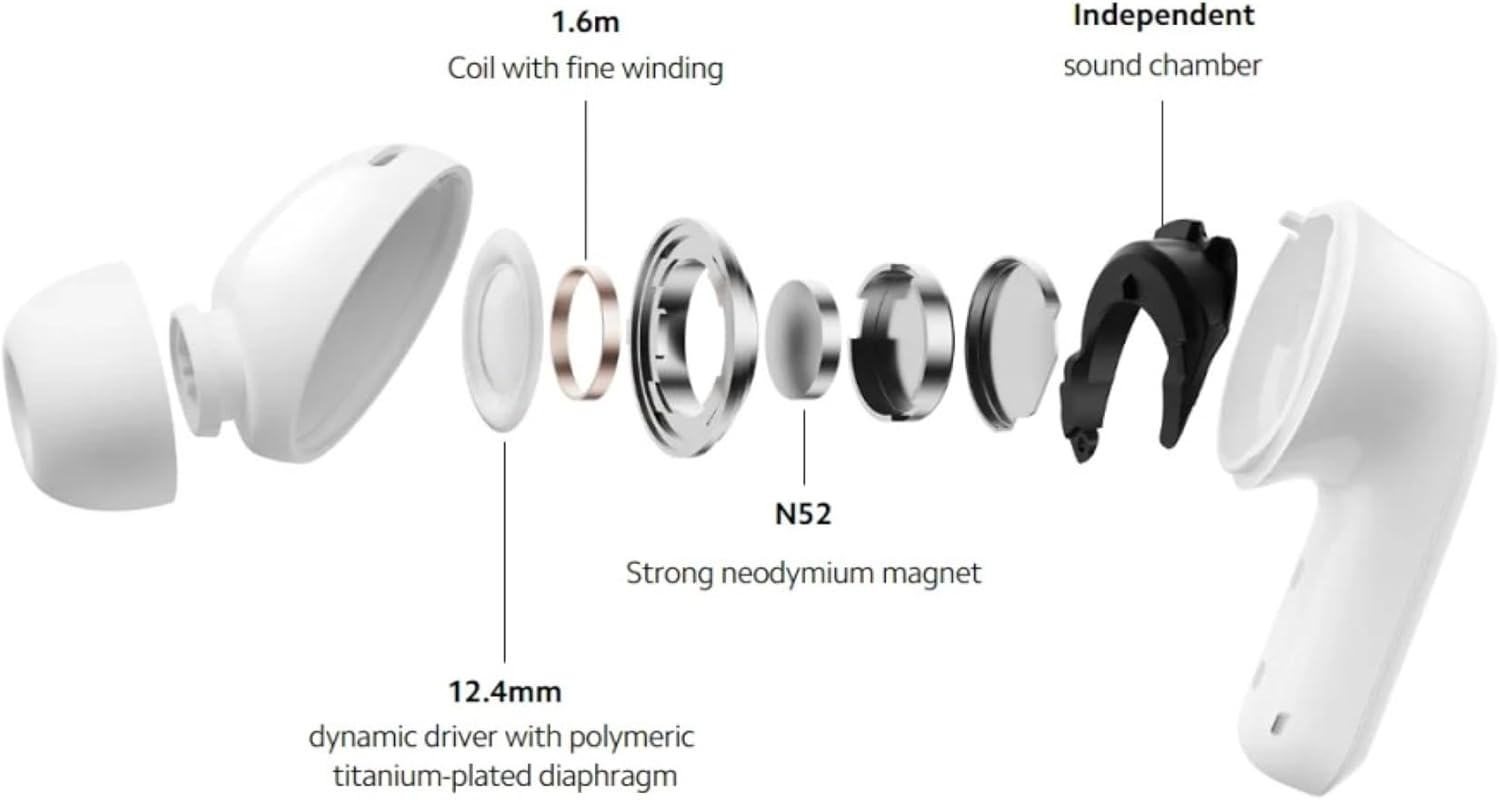 سماعات أذن Xiaomi Redmi Buds 5 داخلية BHR7627GL - باللون الأسود