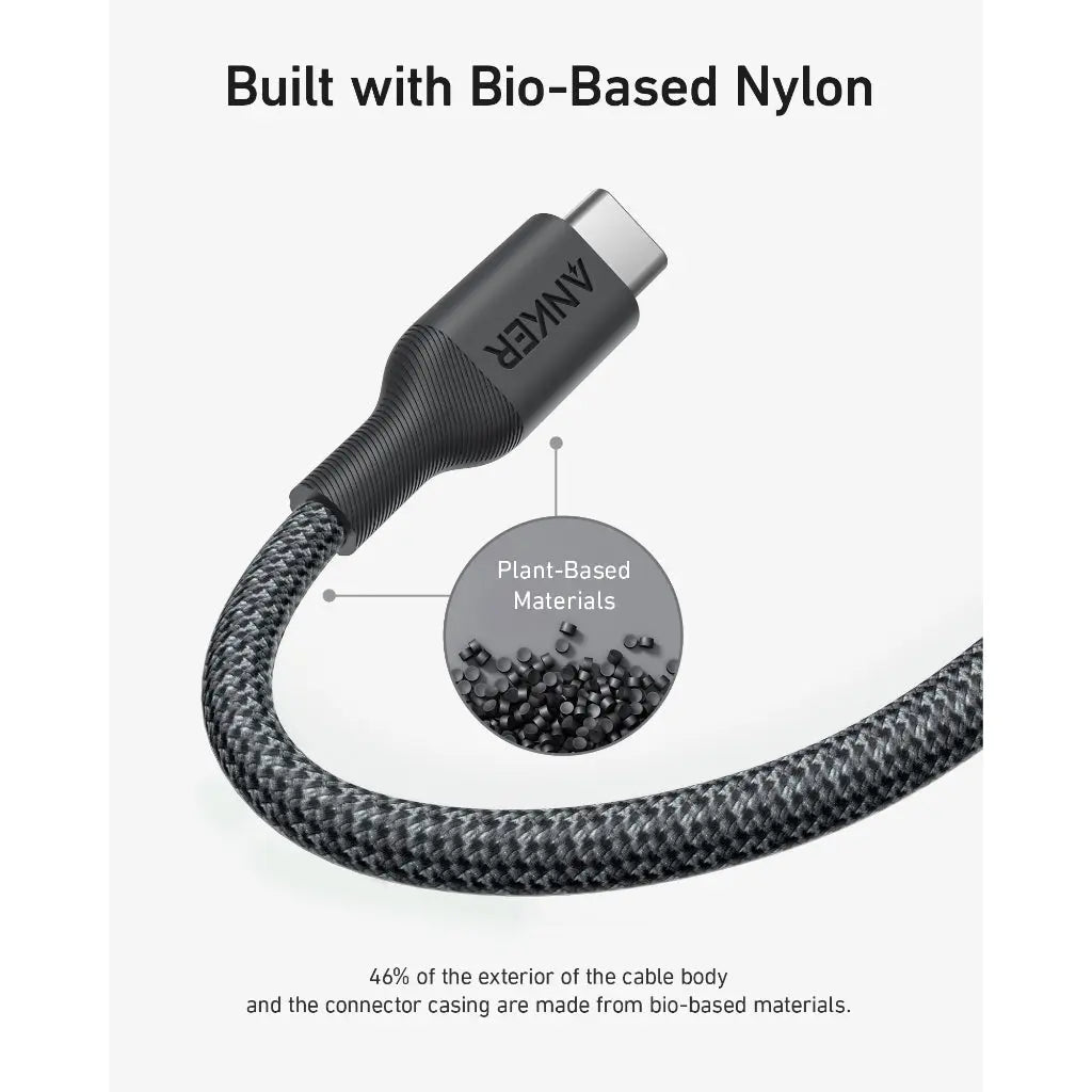 أنكر 544 كابل USB-C إلى USB-C (من نايلون حيوي 3 قدم) B2B