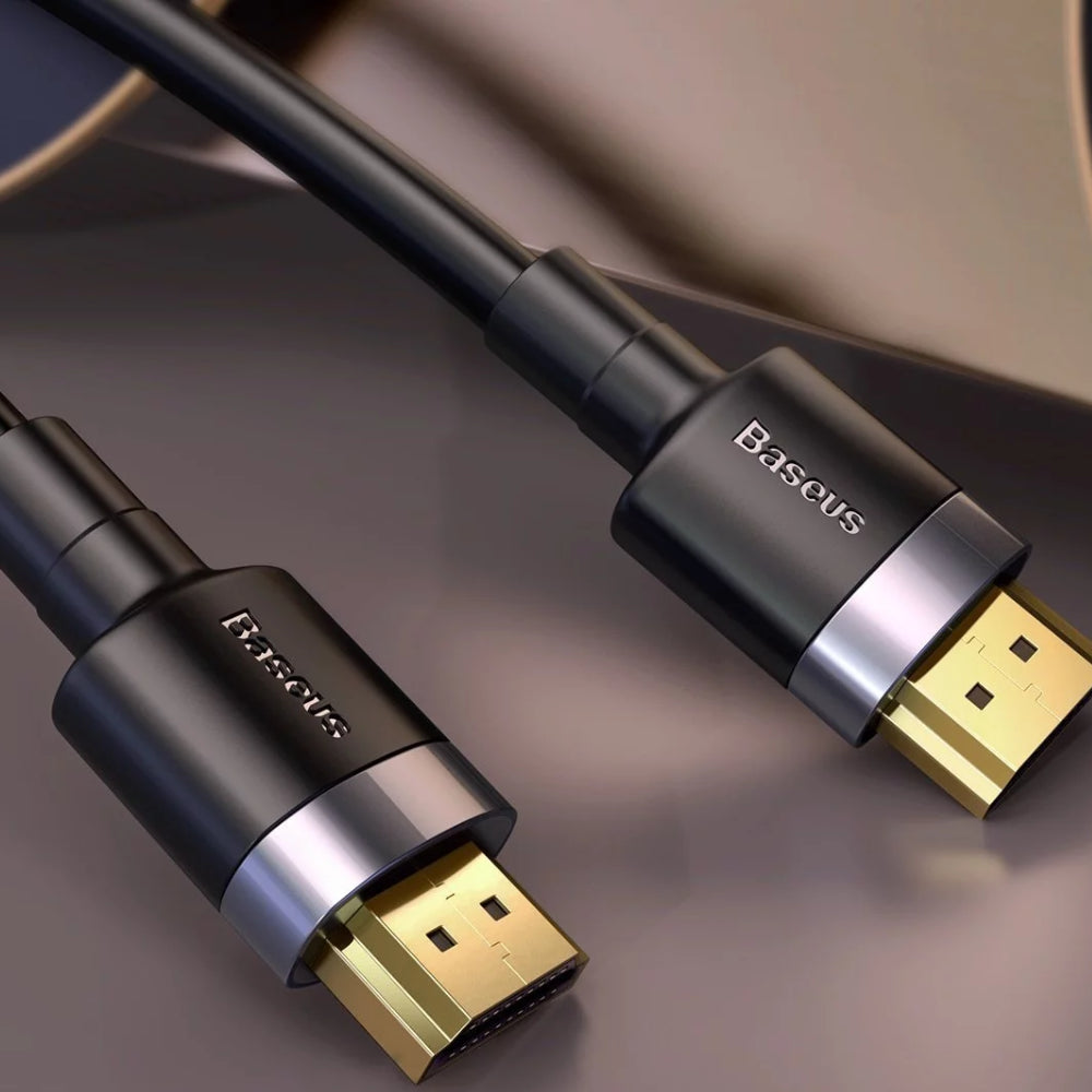 كابل محول HDMI من باسياس 4K ذكر إلى 4K HDMI 3 متر باللون الأسود