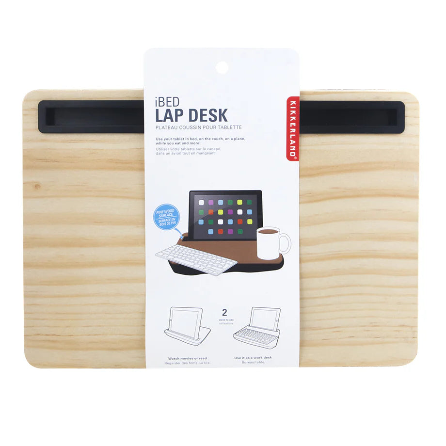 Kikkerland Ibed Lap Desk Wood