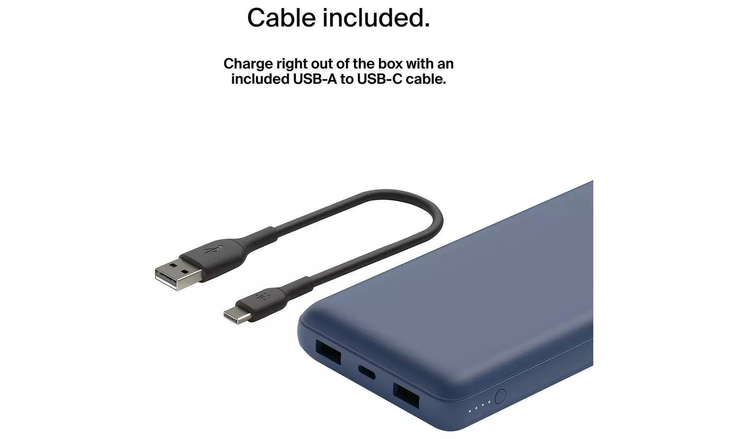 بيلكين - باور بانك - 20K - 15W USB-C مدخل - USB-A مخرج - أزرق