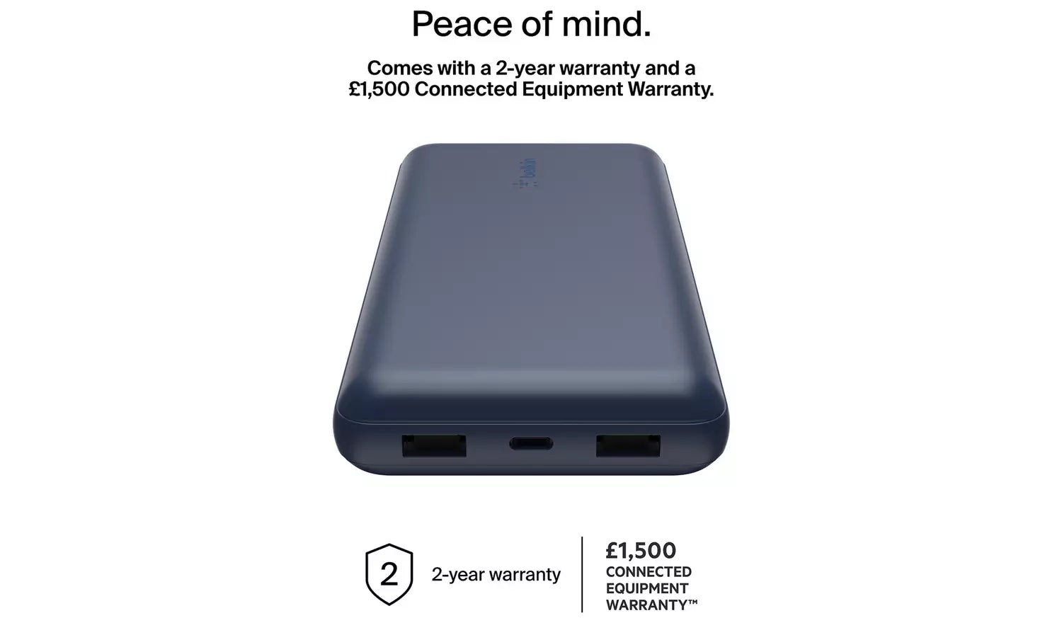 بيلكين - باور بانك - 20K - 15W USB-C مدخل - USB-A مخرج - أزرق
