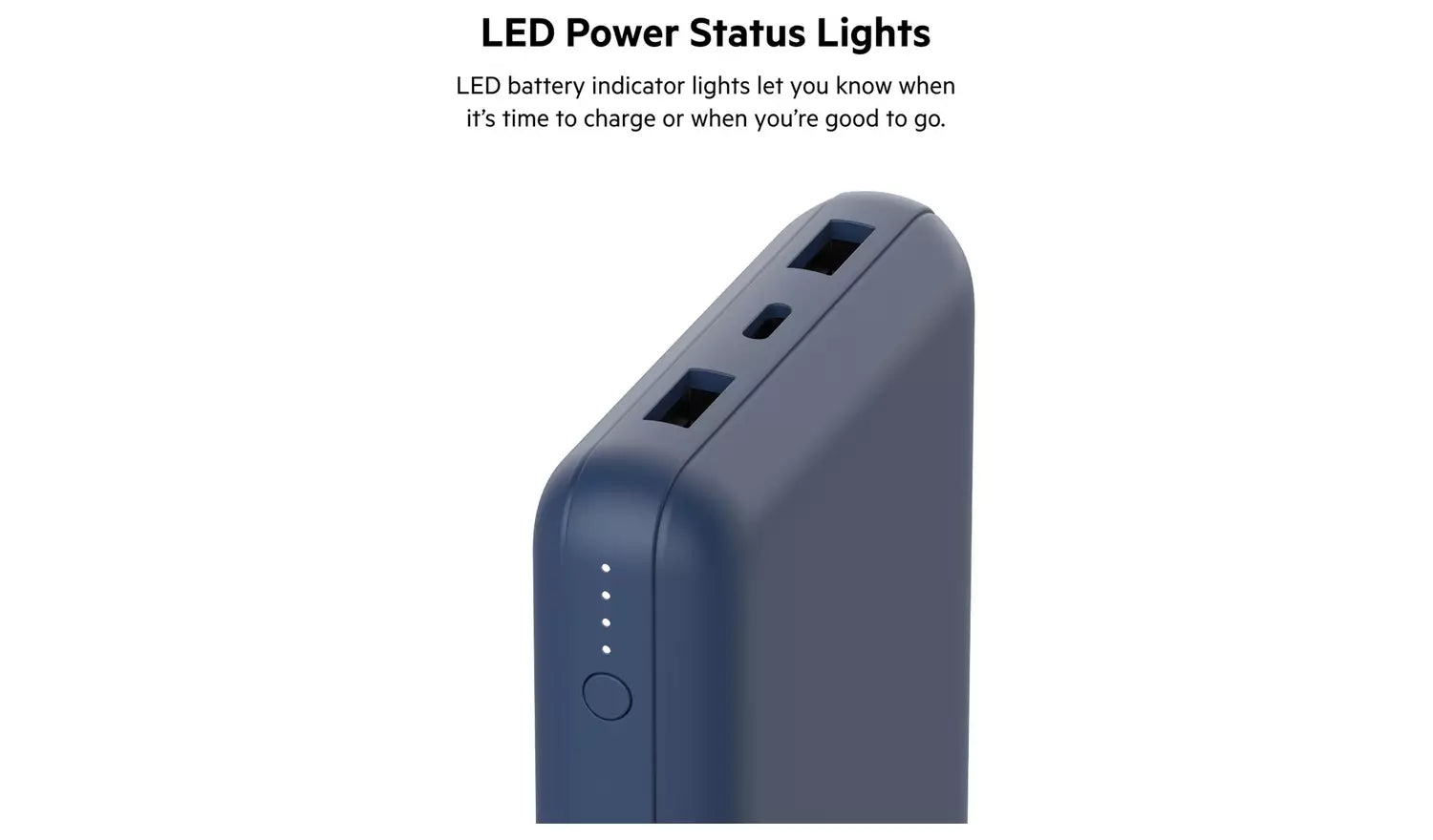 بيلكين - باور بانك - 20K - 15W USB-C مدخل - USB-A مخرج - أزرق
