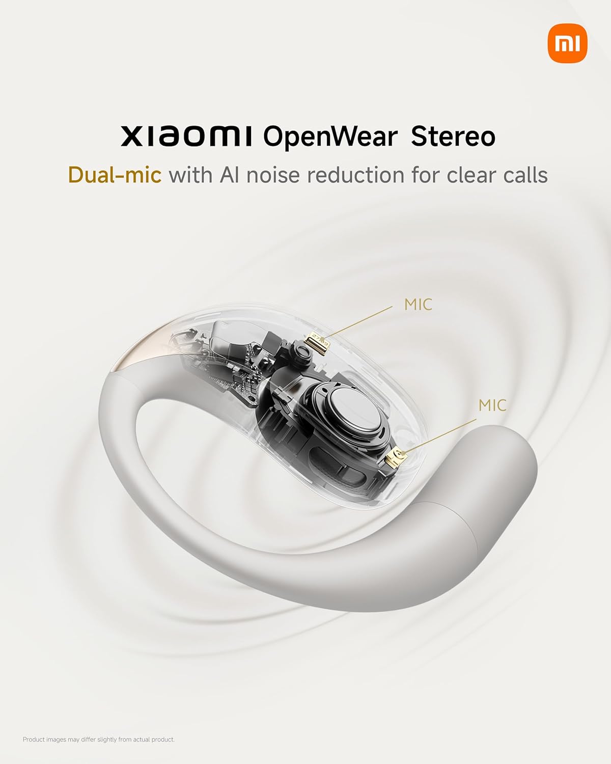 سماعات أذن ستيريو OpenWear من Xiaomi BHR8473GL - باللون البيج الرملي