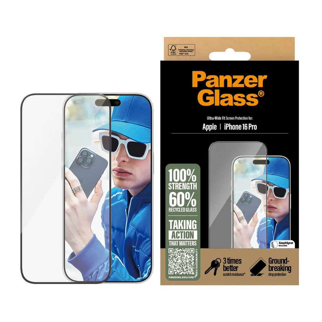 PANZER GLASS IPHONE 16 P SP ULTRA WIDE FIT - CLEAR