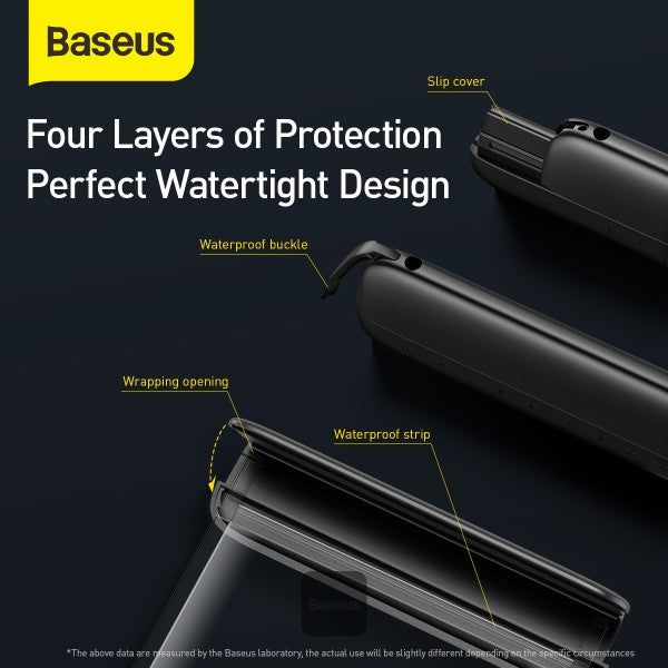 Baseus Let''s go Slip Cover Waterproof Bag Gray+Black