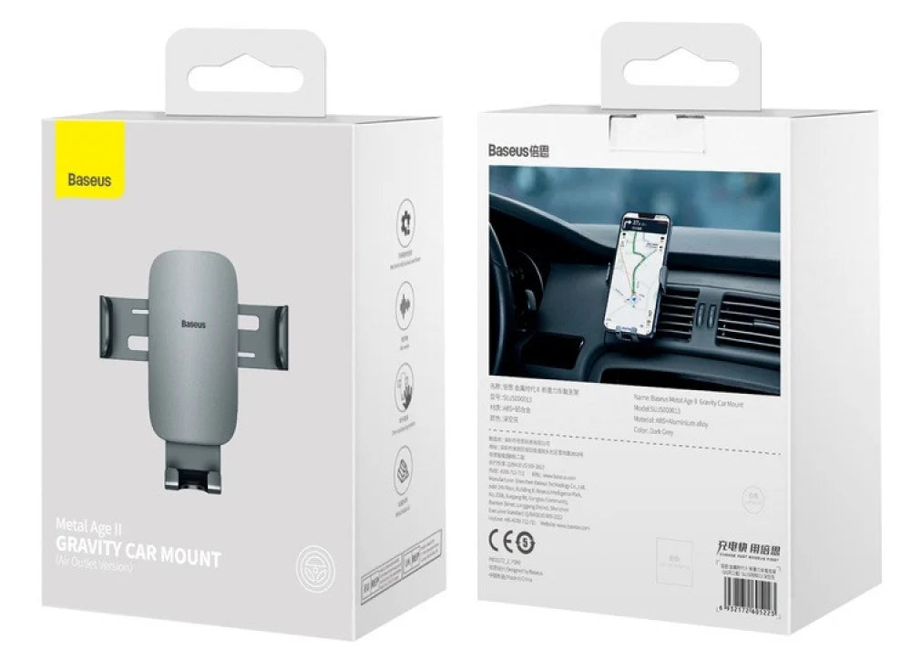 حامل سيارة باسياس ميتال إيج جرافيتي باللون الرمادي الداكن