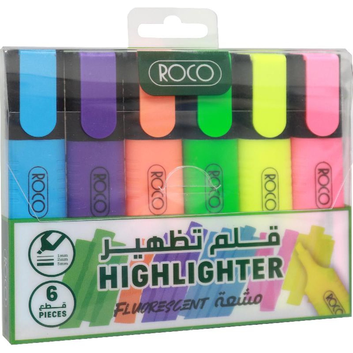 Roco 120 Highlighter 1.2 5 Mm Chisel Tip Assorted Color