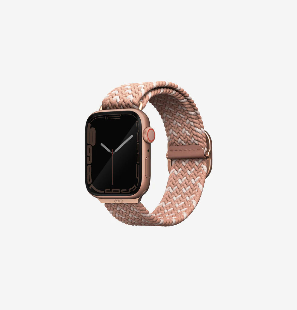 UNIQ ASPEN DESIGNER EDITION BRAIDED APPLE WATCH STRAP 41/40/38MM - CITRUS PINK CITRUS PINK