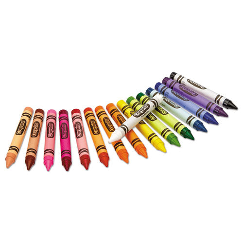 Crayola - Set of 16 Large Crayons - Lift Lid Box