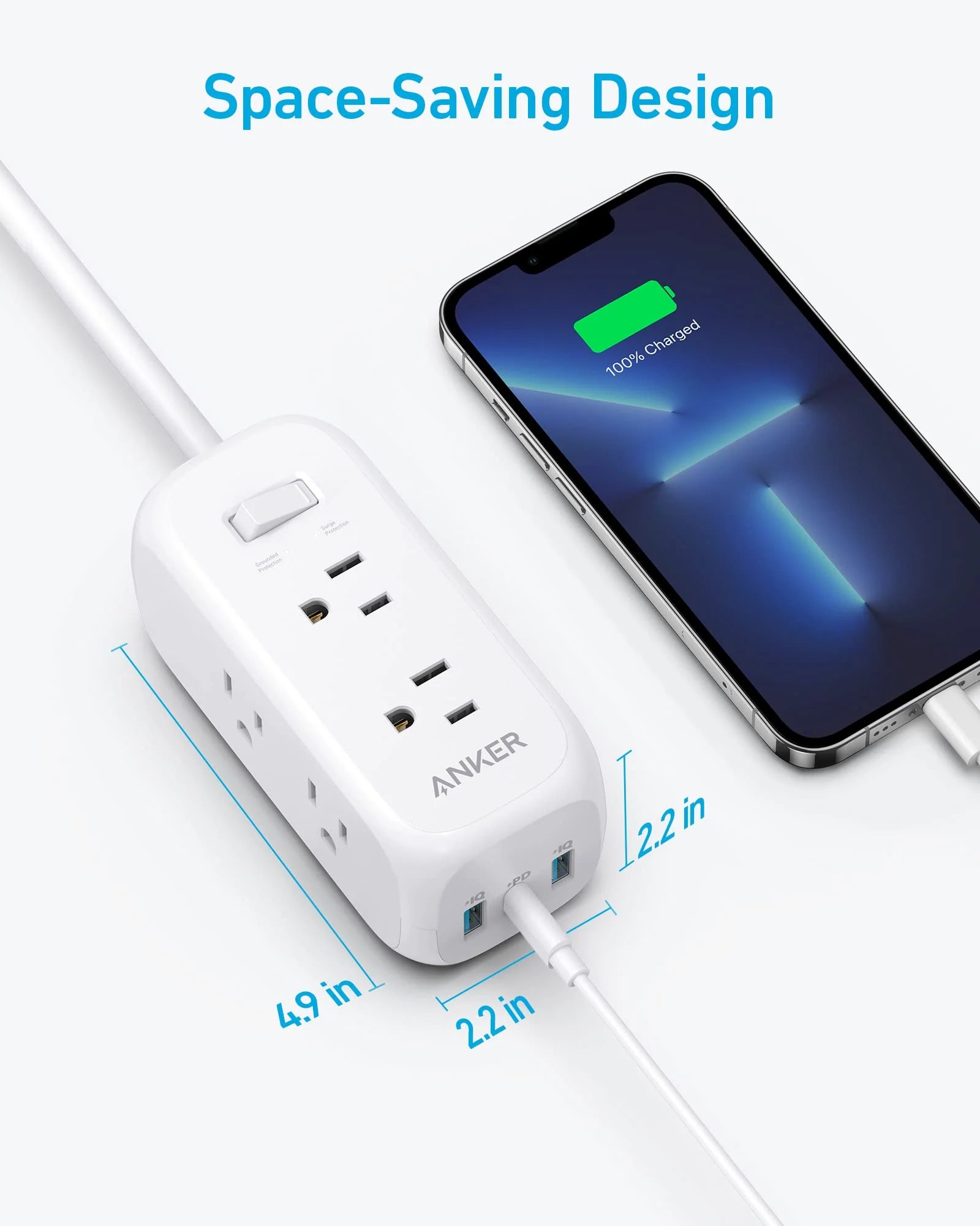 أنكر 322 شريط طاقة USB B2B