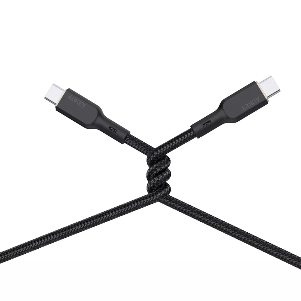 AUKEY 1m 100W Nylon Braided USB-C Cable with Kevlar Core