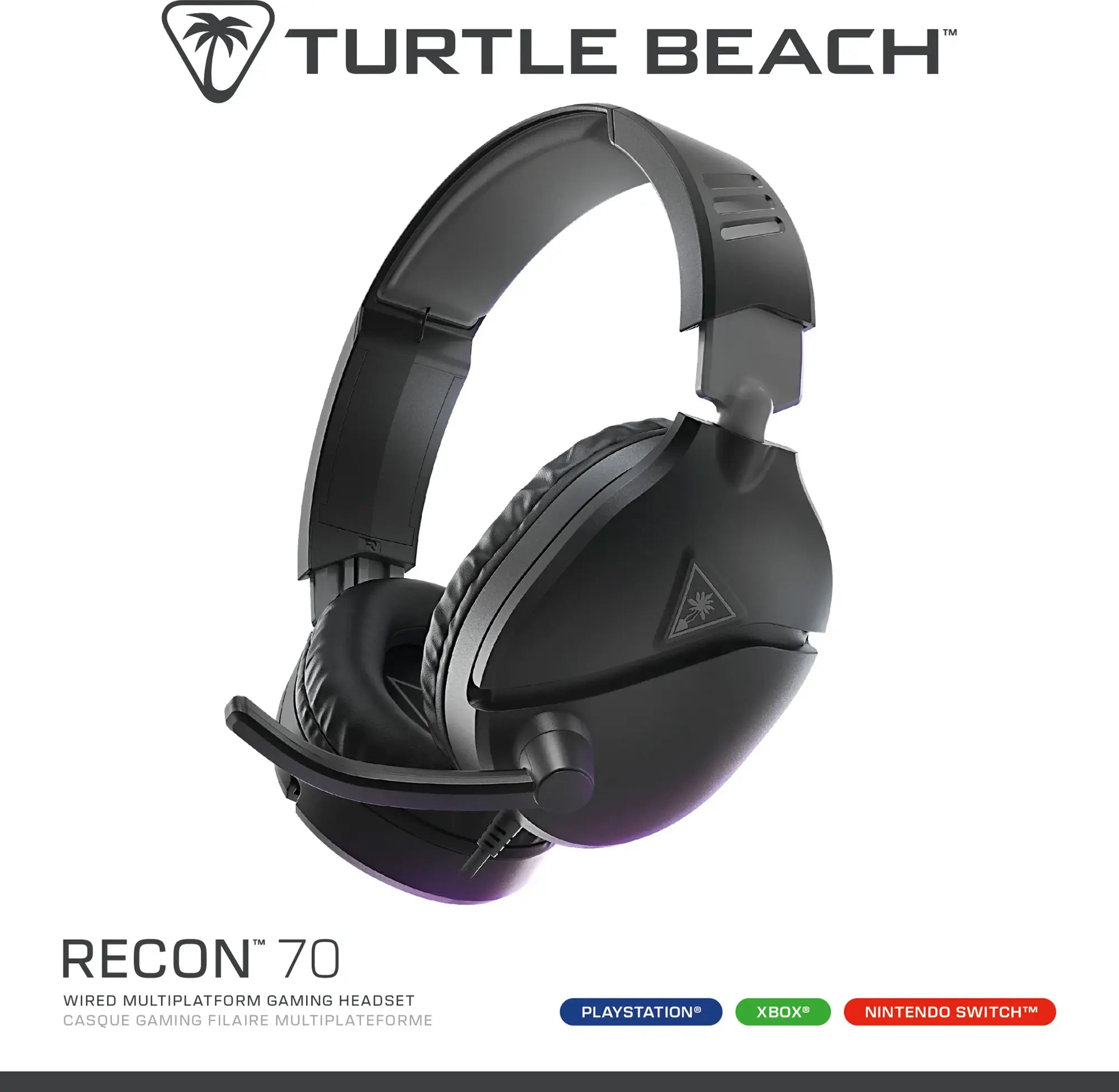 سماعة الألعاب Turtle Beach Recon 70P - أسود