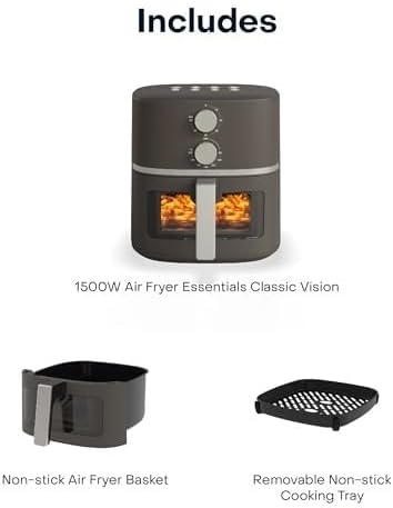 Nutricook Air Fryer Essentials 5.2L 1500W Grey NC-AFE152M-G