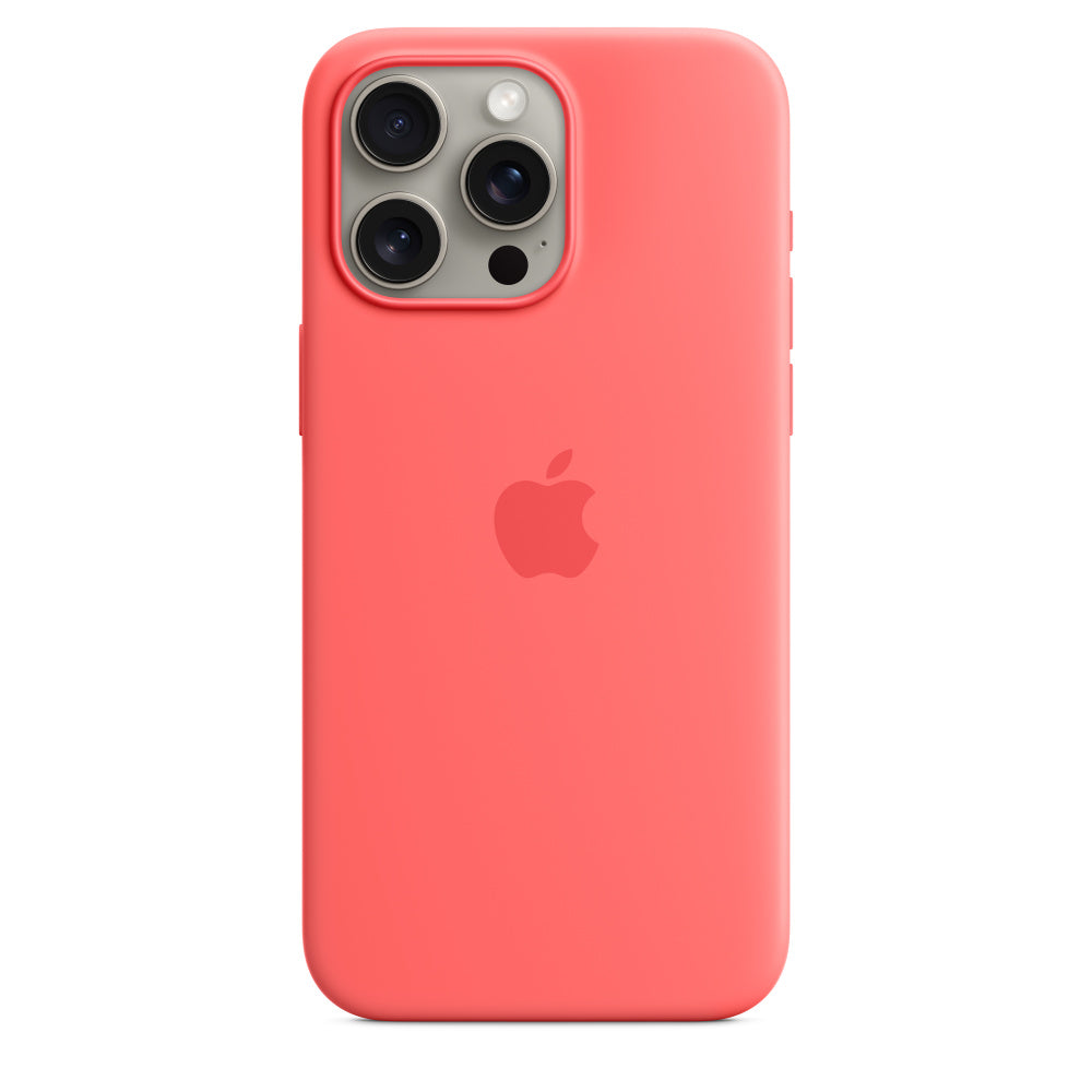 iPhone 15 Pro Silicone Case with MagSafe - Guava