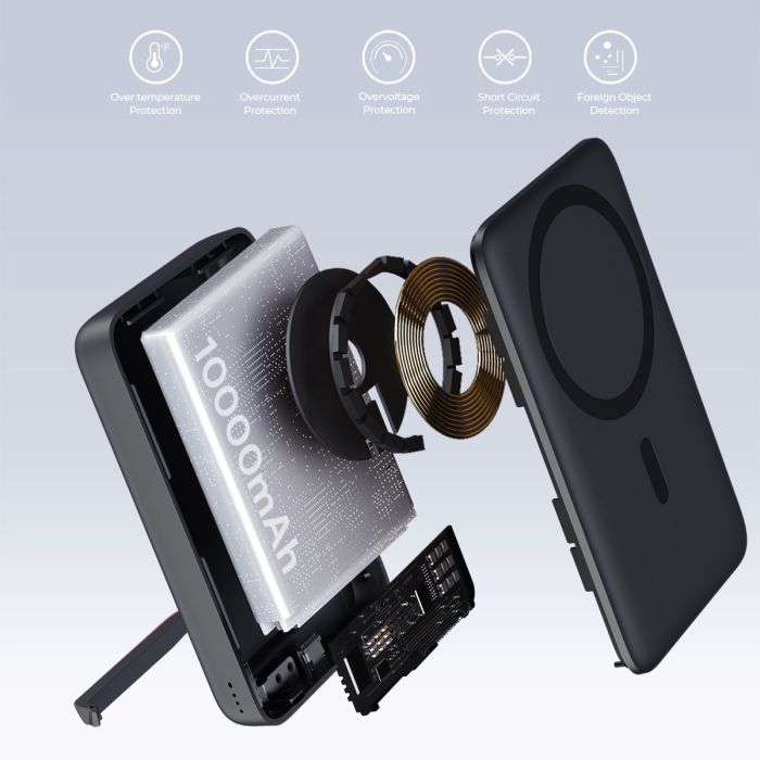 MagLynk 30W 10000mAh Magnetic Wireless Power Bank -BK