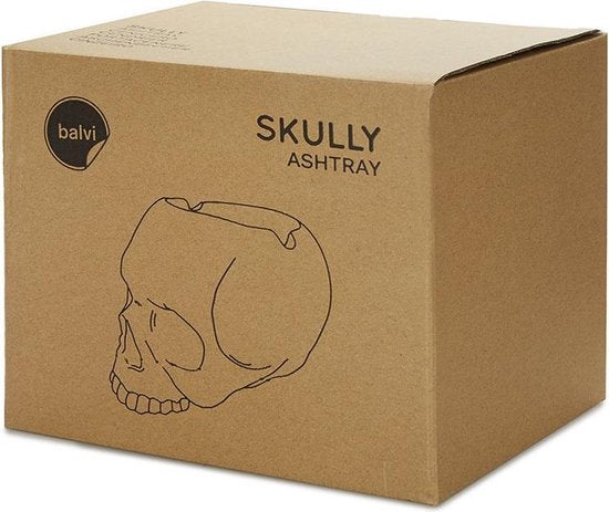 Balvi Ashtray Skully Gray Ciment