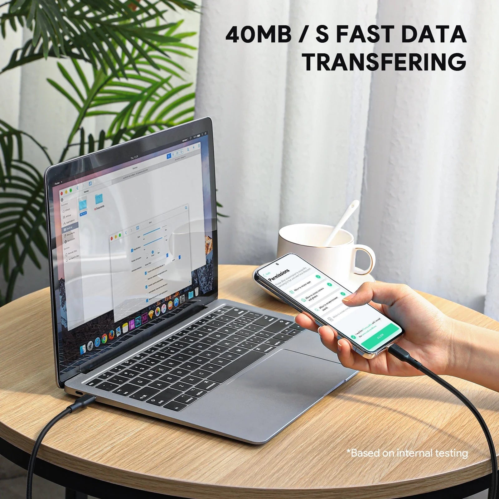 AUKEY 1.8m 100W Nylon Braided USB-C Cable with Kevlar Core