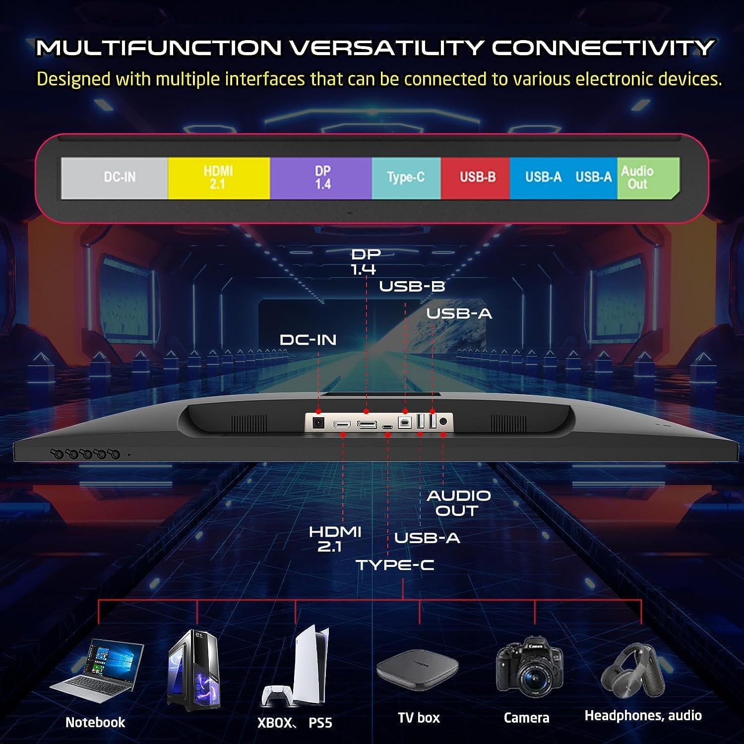 GAMEON GOP28UHD144IPS 28" 4K UHD, 144Hz, 0.5ms (MPRT), HDMI 2.1 Gaming Monitor With G-Sync & Free Sync (Support PS5)