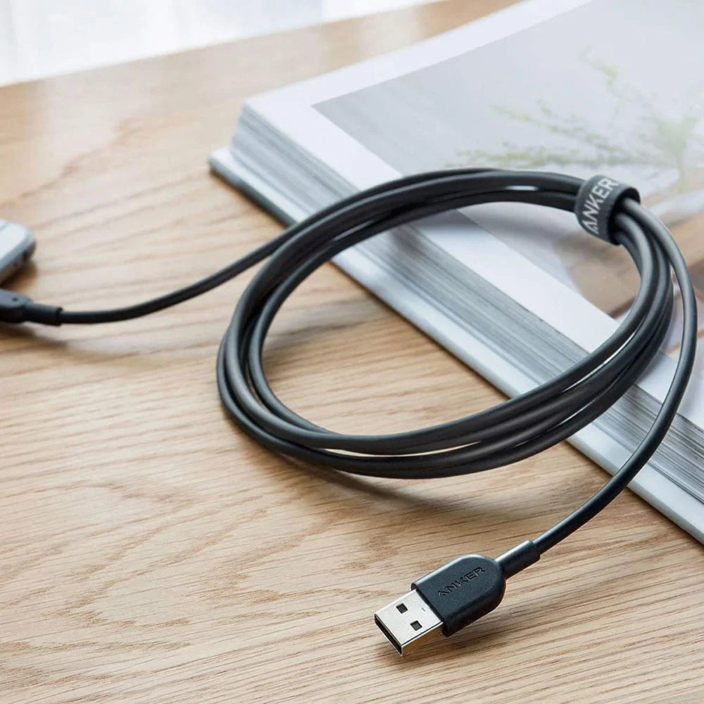 كابل أنكر Powerline II من USB-A إلى Lightning بطول 6 أقدام - أسود