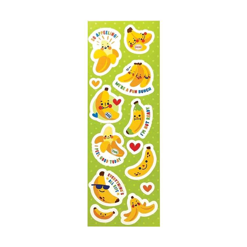 Ooly Stickiville Stickers: Lil Bananas Skinny 2 Sheets