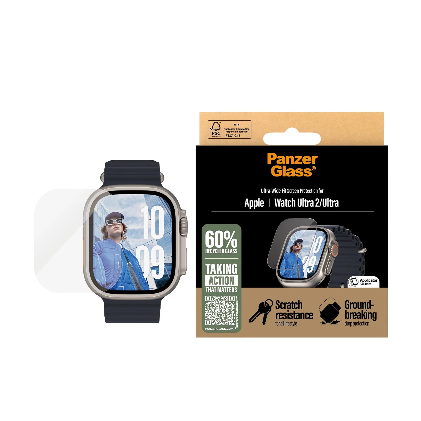 PANZERGLASS - APPLE WATCH ULTRA 24 - SCREEN PROTECTOR - UWF
