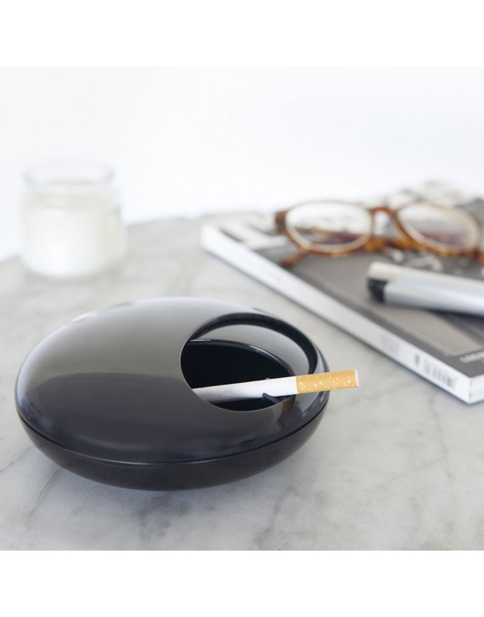 Balvi Ashtray Pebble Black Melamine