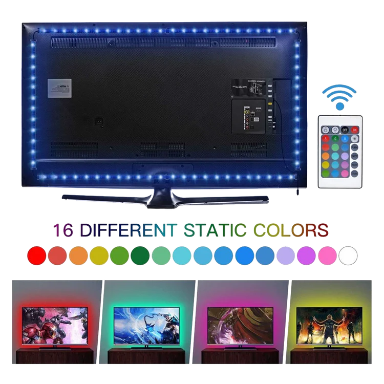 شريط إضاءة LED RGB لشاشات الألعاب والتلفاز 5 متر - WiFi من Twisted Minds