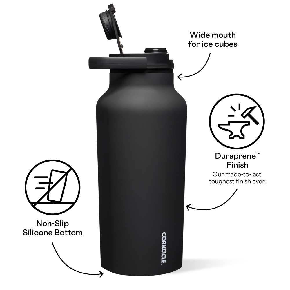 Corkcicle Series A Vacuum Sport Canteen 1.89L Black