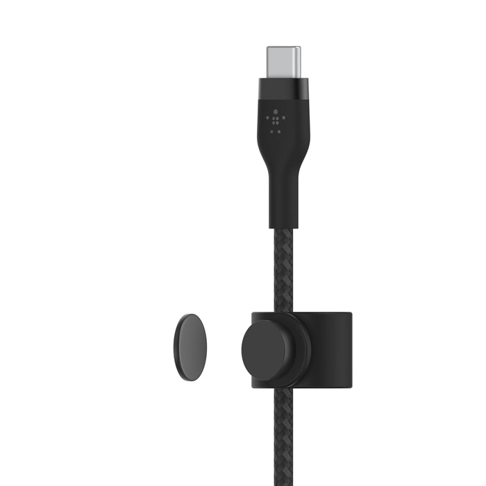 بيلكين - كابل - USB-C إلى USB-C - سيليكون مضفر - 2.0 - 1م - أسود