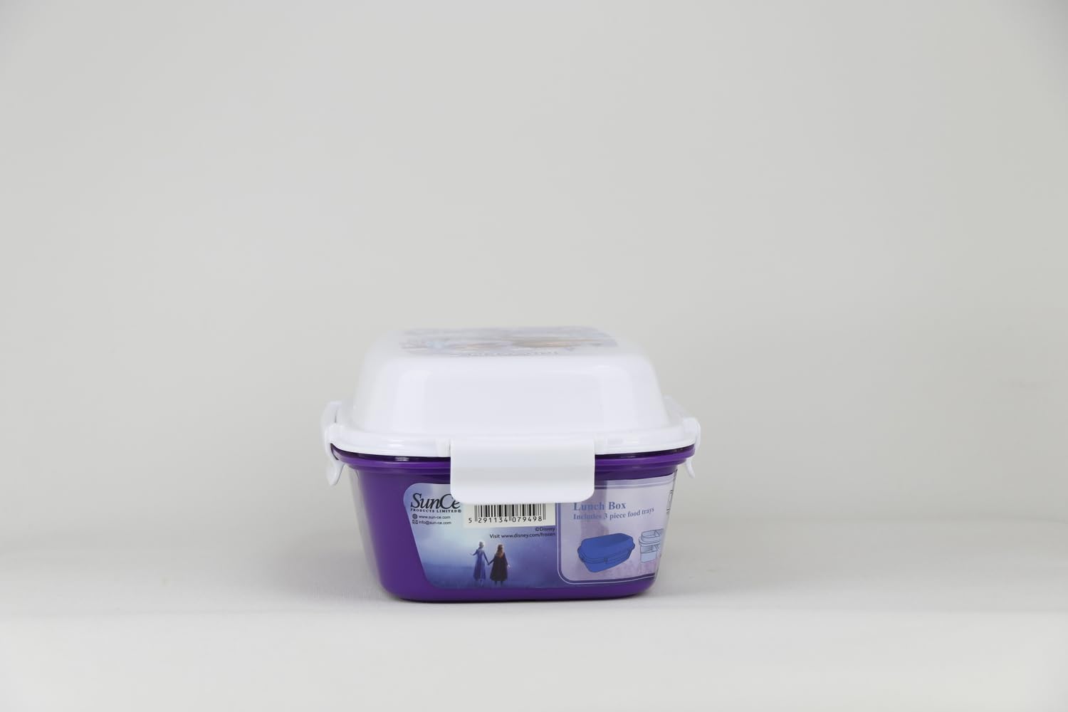 Disney - Frozen Lunch Box With 4 Clip Closures & 4 Trays