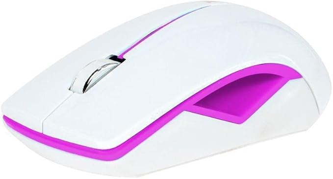 2B - 2.4G Wireless mouse, pink with white cover