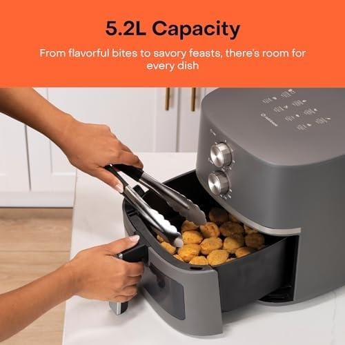Nutricook Air Fryer Essentials 5.2L 1500W Grey NC-AFE152M-G